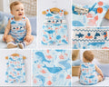 Under the sea smocked romper