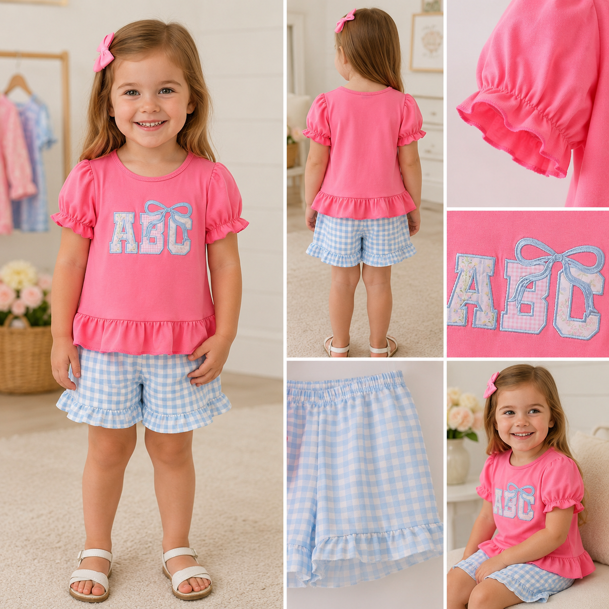 🎀 ABC Back-to-School Short Set 🎀