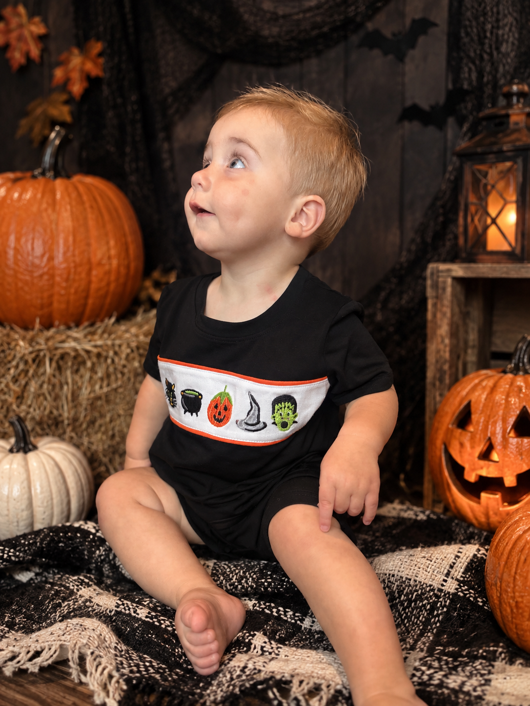 Trick or treat smocked tee