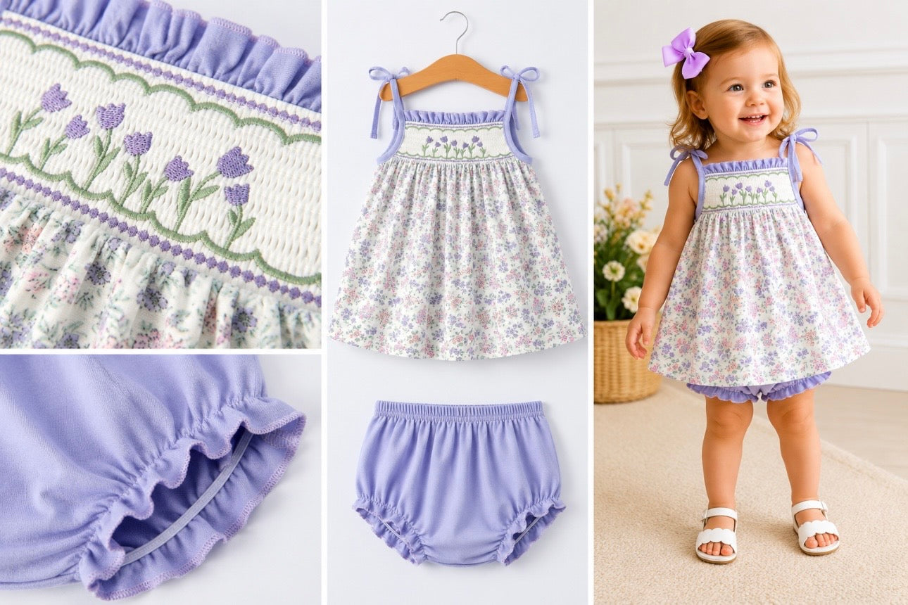 Lavender Tulip Garden Set