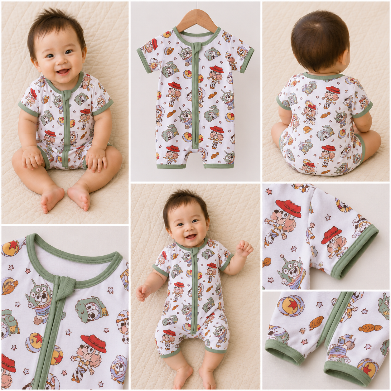 Roundup Adventure Bamboo Zip Romper