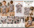 Mallard marsh camo romper ￼
