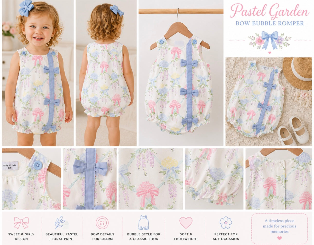 Pastel garden romper ￼