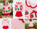 Strawberry smocked short set