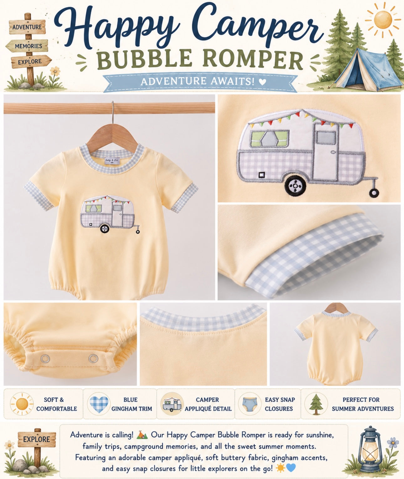 Happy Camper Romper