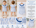 Storybook smocked ruffle bubble