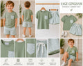 Sage Gingham Short Set