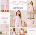 Pink Lemonade Gingham Set