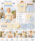 Seaside Crab Smocked Set
