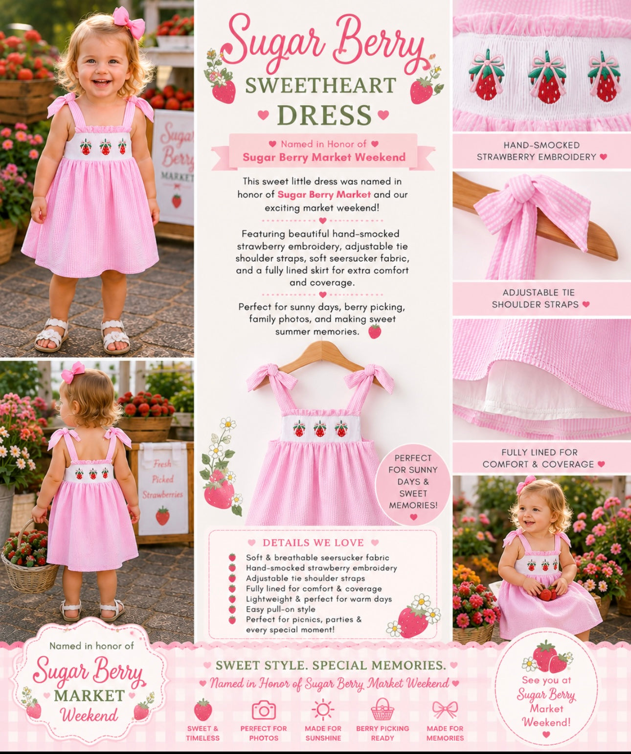 🍓 Sugar Berry Sweetheart Dress 🍓