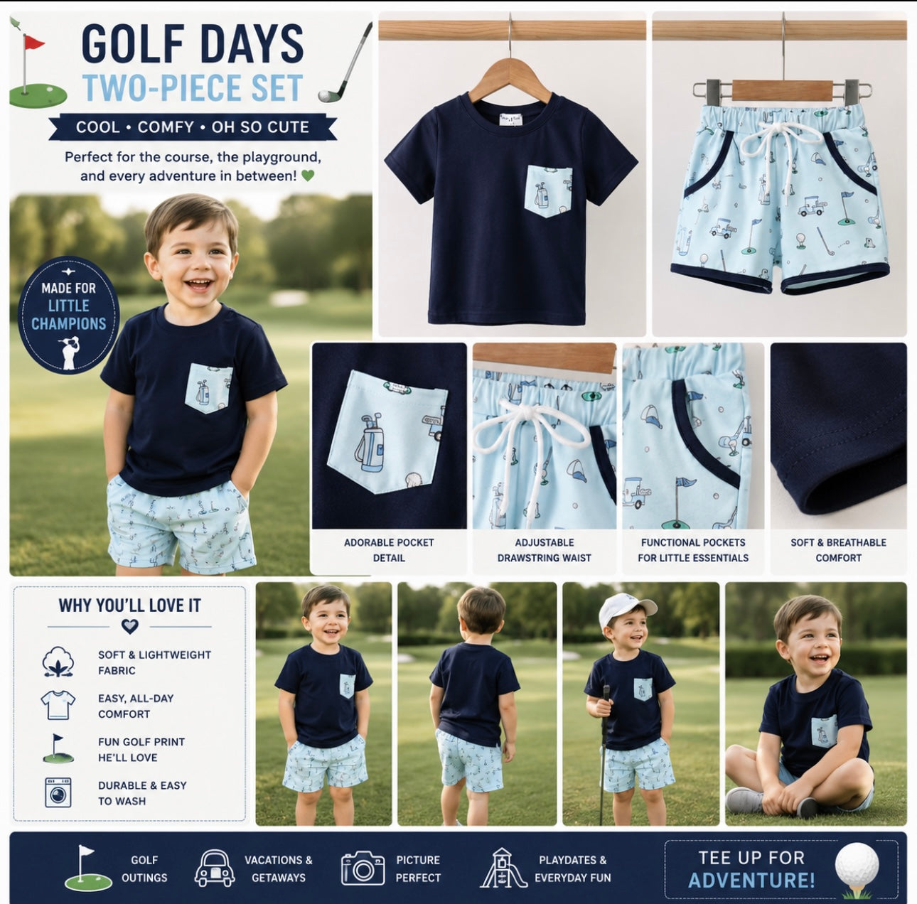 Golf Days two piece Set