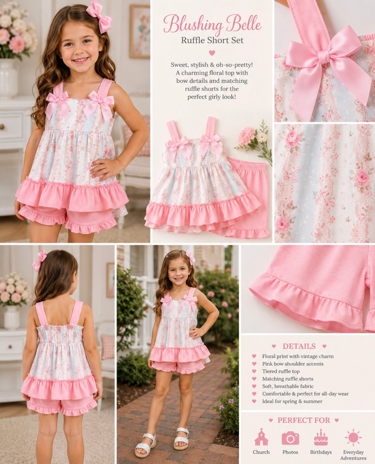 Blushing Belle Ruffle Set