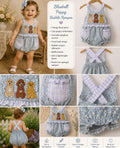 Bluebell puppy bubble romper