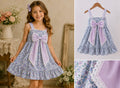 Lilac garden bow dress