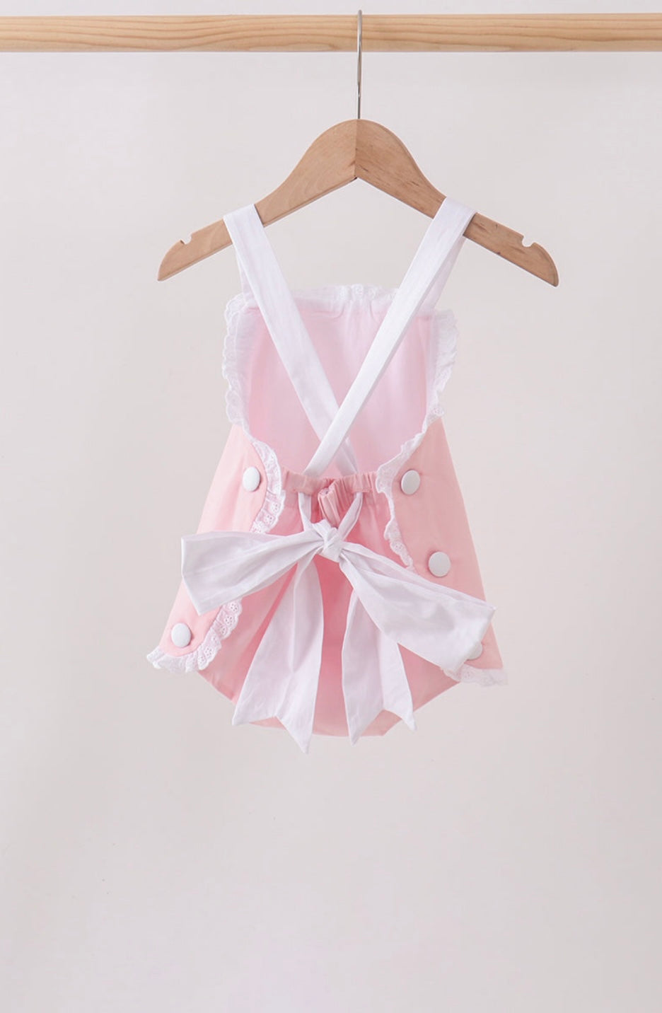Blush Bow Back Bubble Romper 🎀💕
