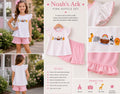 Noah’s ark pink ruffle set