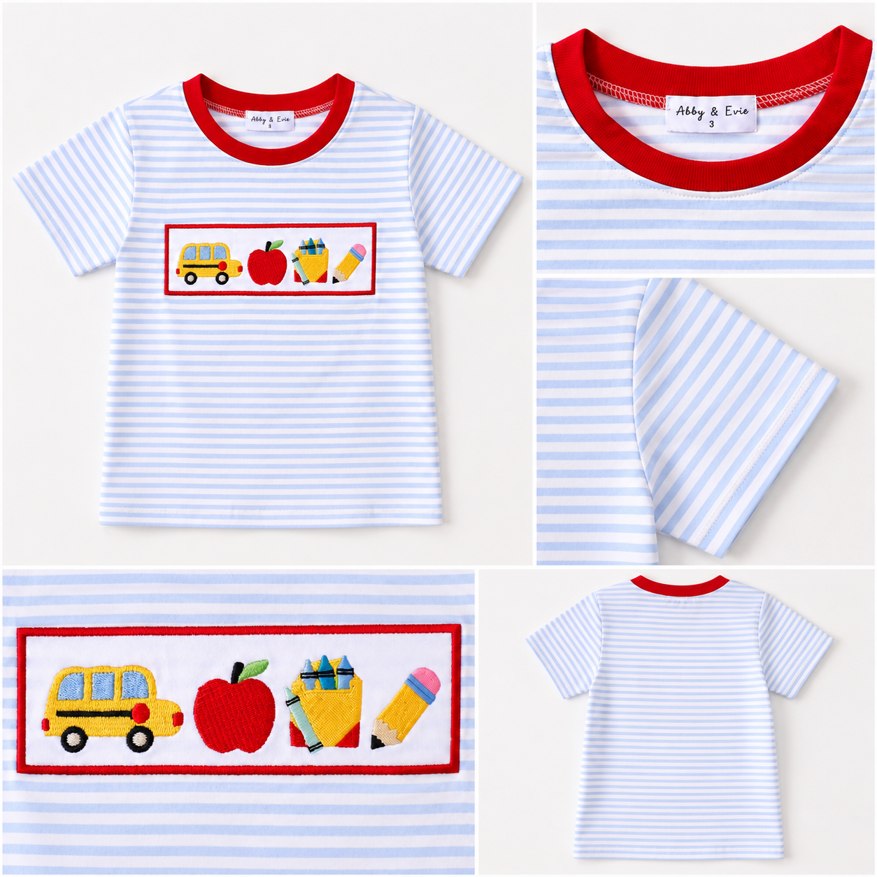 School day favorites embroidered tee