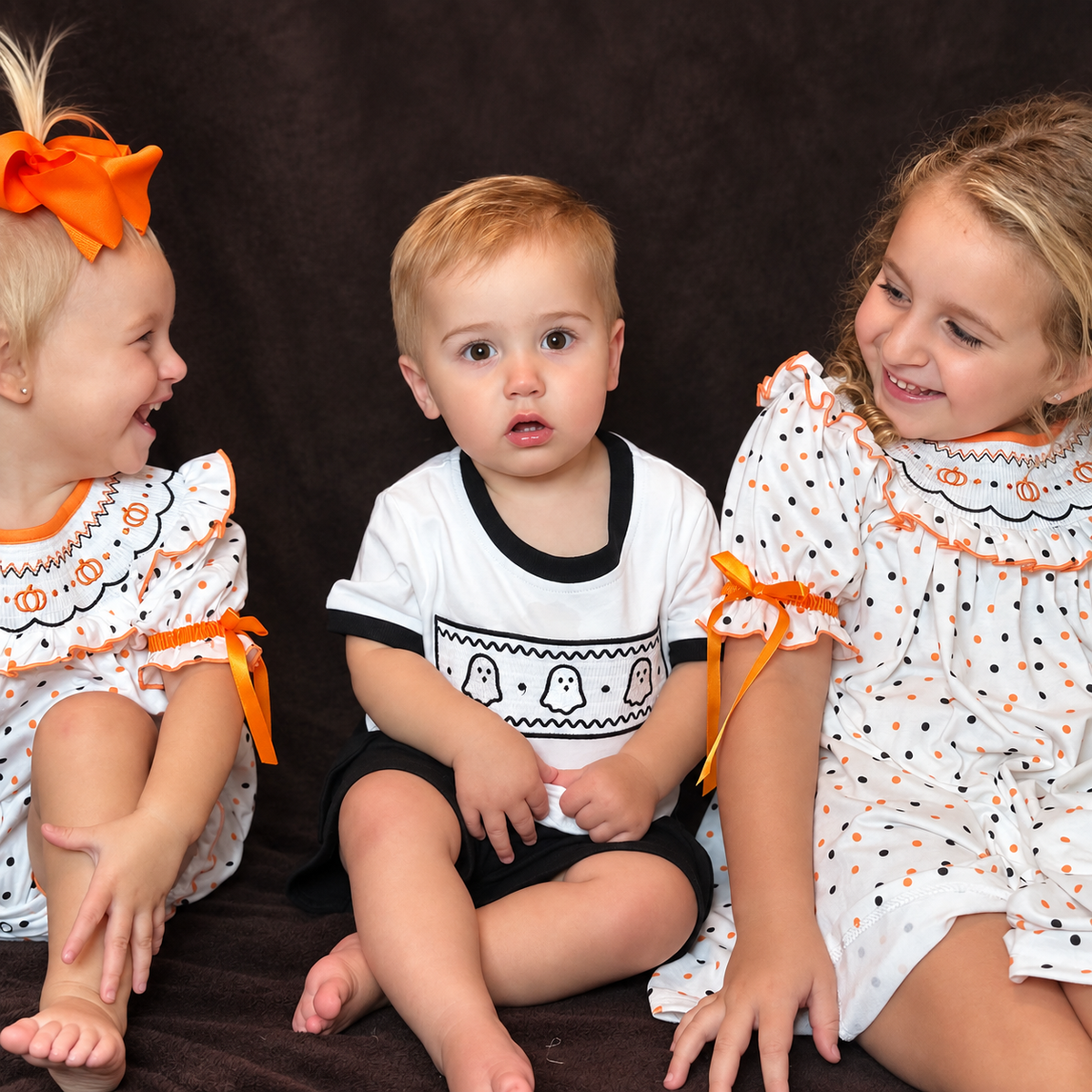 Pumpkin Polka Dot Bubble