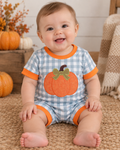 Harvest Bow Pumpkin Romper