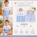 Embroidered Nautical Boys Set