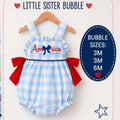 American girls Embroidered Bubble